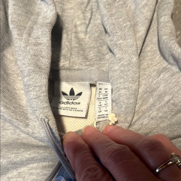 Adidas Gray Trefoil Logo Sweatshirt - Picture 3 of 4